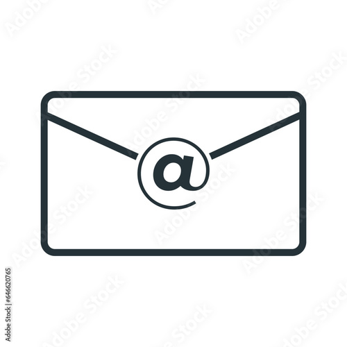 Envelope icon vector on trendy design