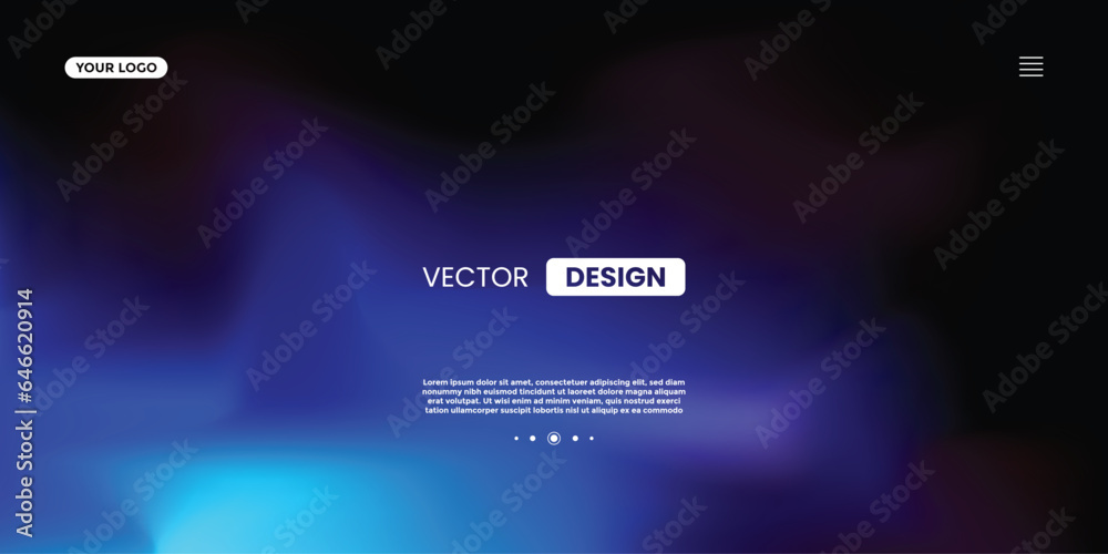 Abstract futuristic technology blurred summer blue red orange green rainbow liquid neon light colours background dynamic geometric shape landing page or banner template vector illustration. login form - obrazy, fototapety, plakaty 