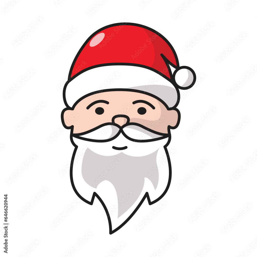 Santa icon vector on trendy design Santa icon vector on trendy design