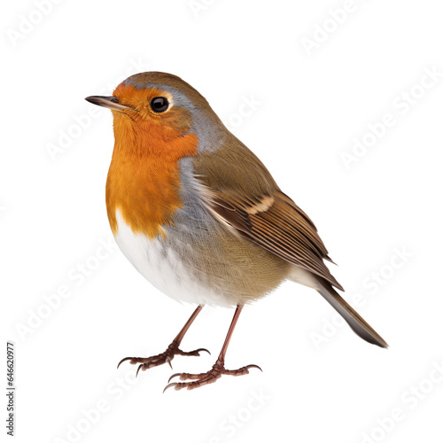 robin isolated on white background © krit