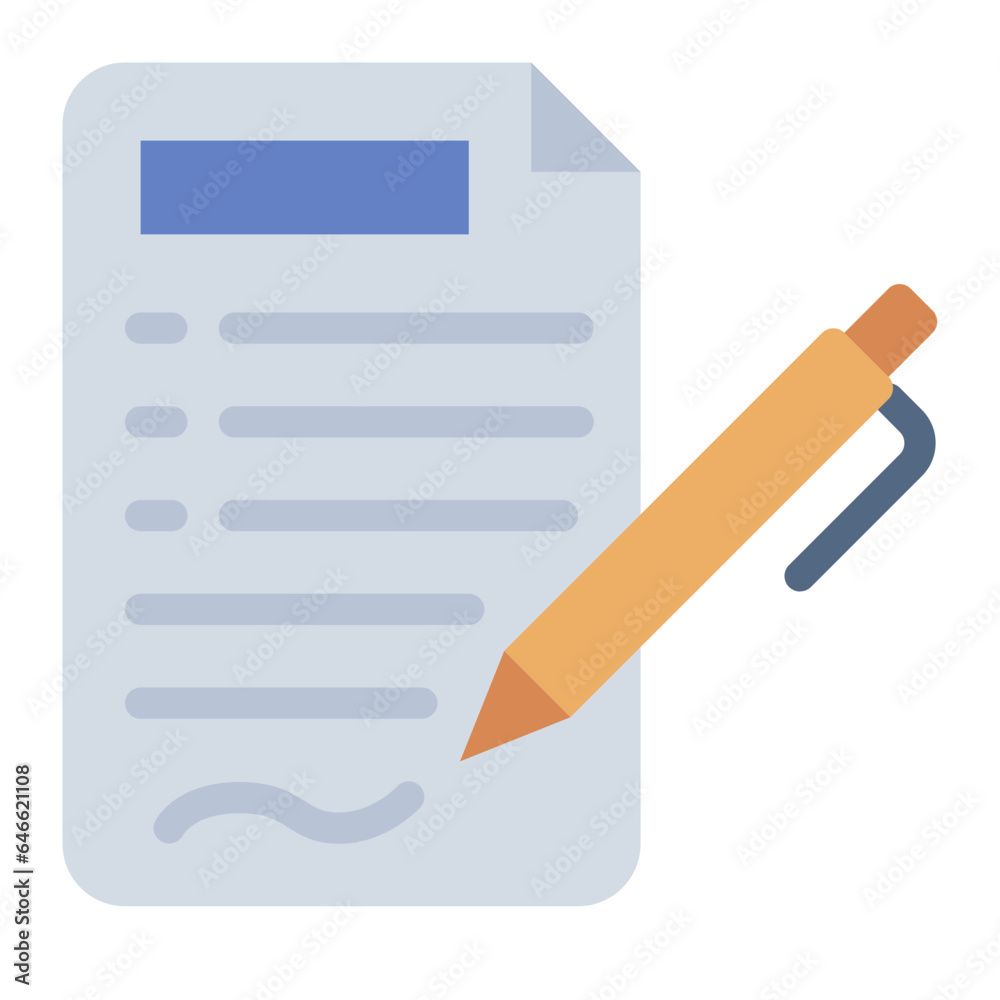 Legal Agreement flat icon