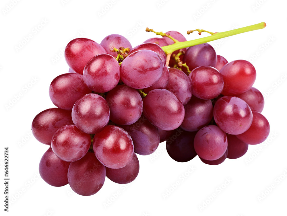 Fototapeta premium red grapes isolated on white