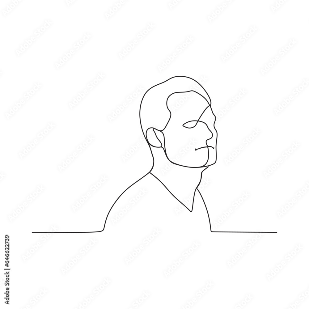 a man drawn using a one-line vector a man drawn using a one-line vector