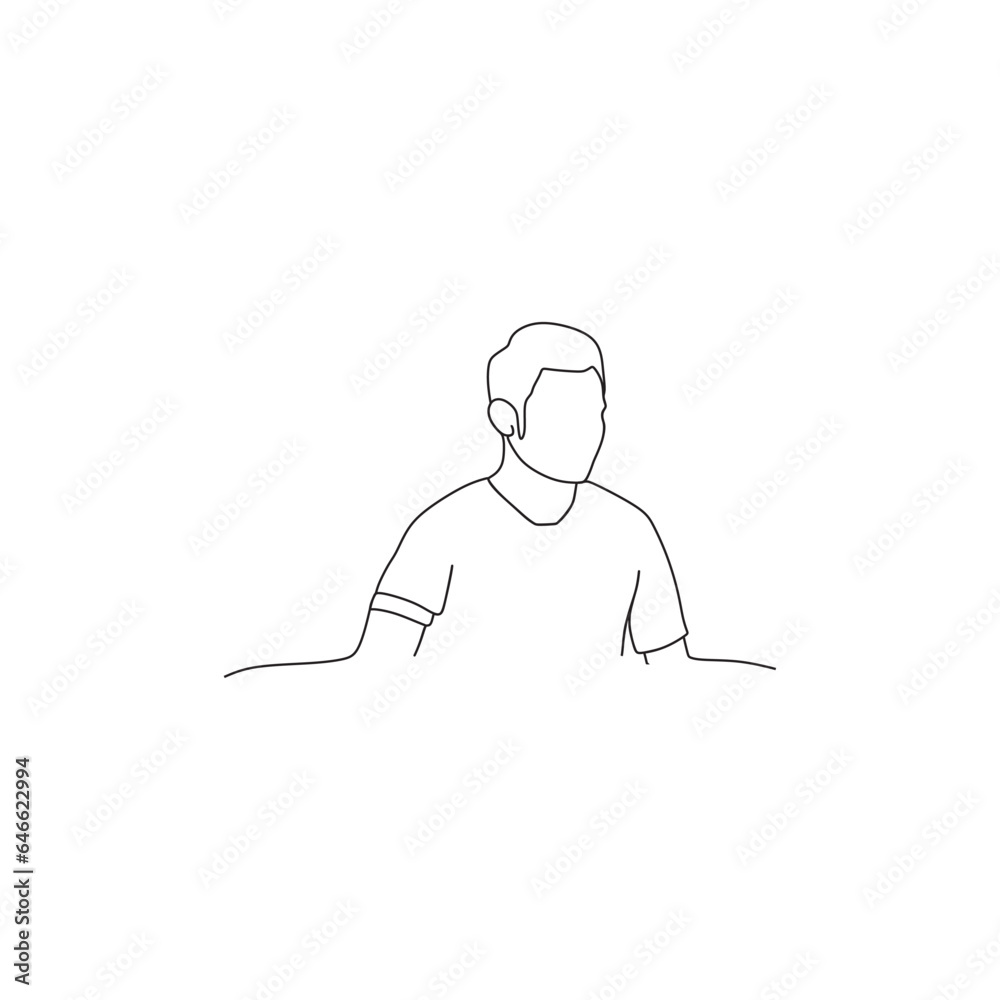 a person drawn with vectors a person drawn with vectors