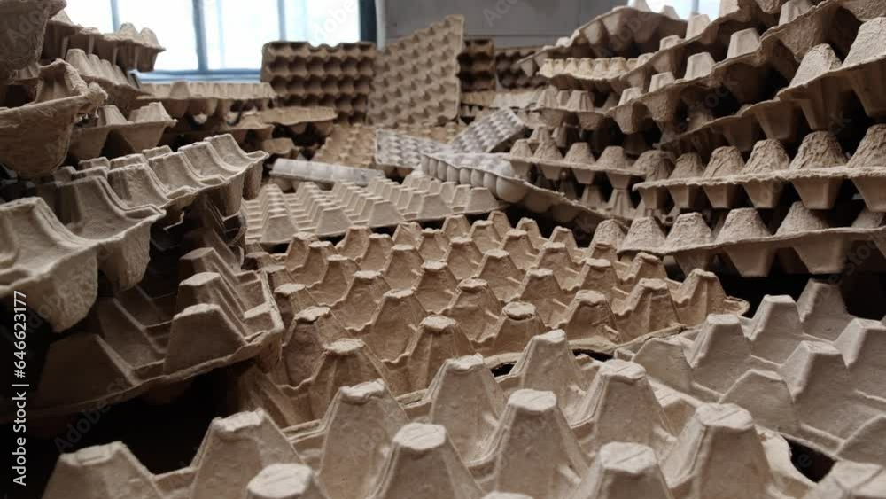 Paper egg cartons are made from postconsumer papers and are recyclable, compostable, and