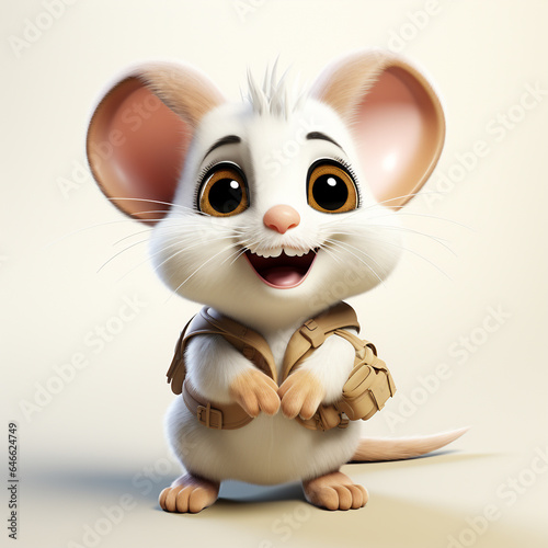 3d cartoon cute mouse © avivmuzi