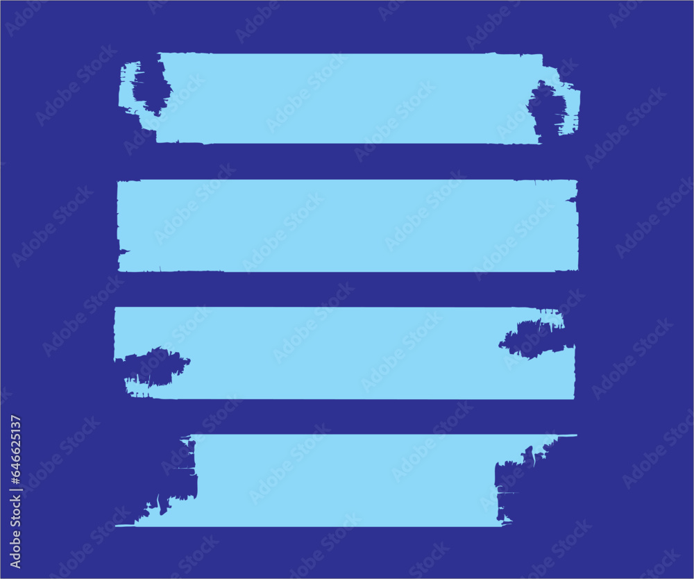 Fototapeta premium Set of Torn Paper Design Vector