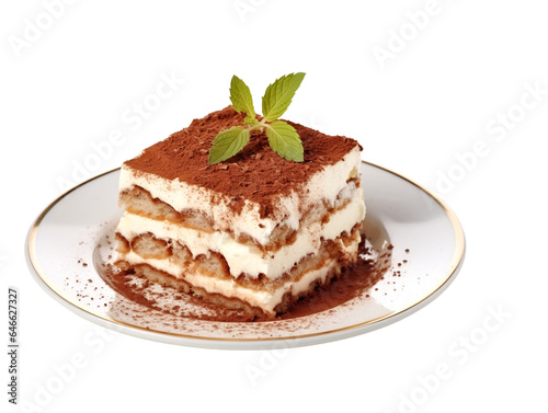 Tiramisu is a popular Italian dessert known for its creamy and indulgent layers of coffee-soaked ladyfingers and mascarpone cheese, topped with cocoa powder.