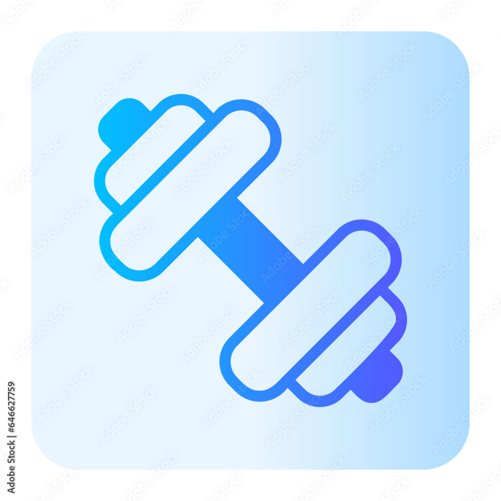 dumbbell gradient icon dumbbell gradient icon