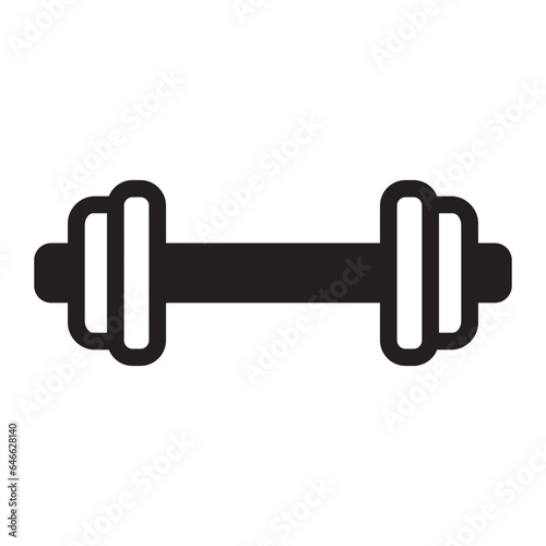 barbell glyph icon