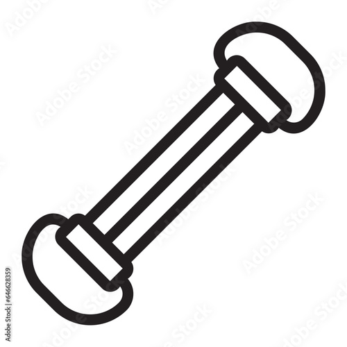 chest expander line icon