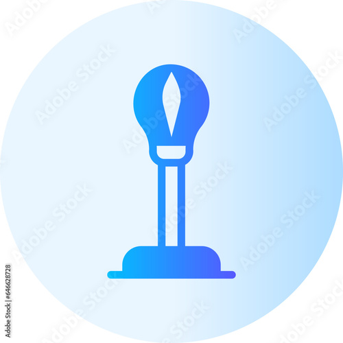 punching ball gradient icon