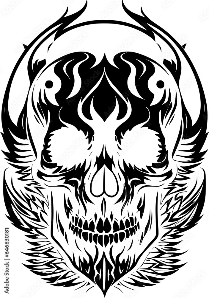 skull tattoo icon skull tattoo icon