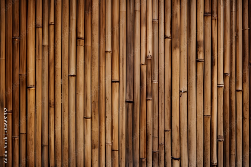 old brown bamboo texture background.