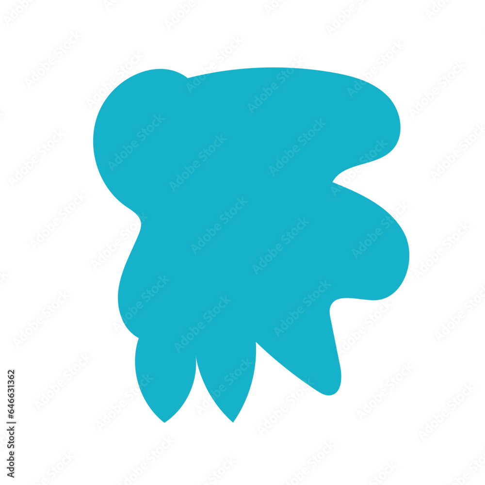 Blue abstract shapes vector 