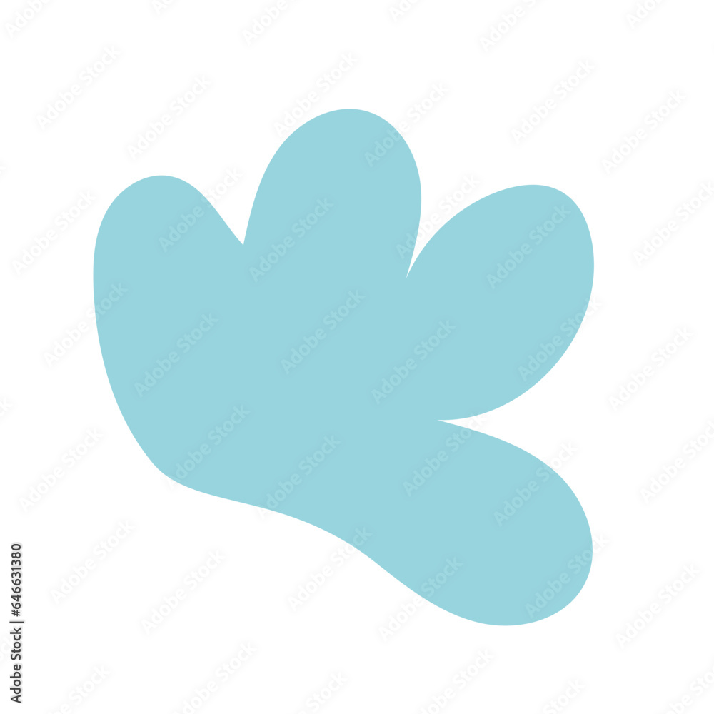 Blue abstract shapes vector 