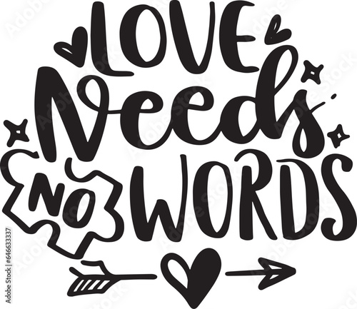 Autism quotes design lettering vector
