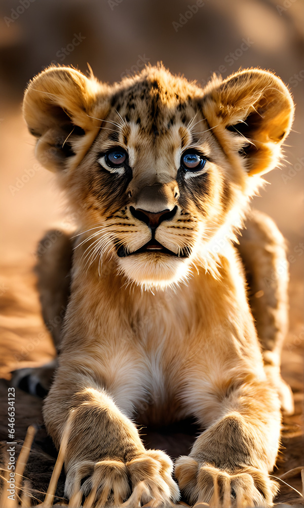 Obraz premium little lion