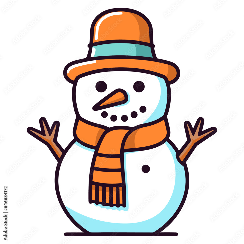 Snowman vector illustration Snowman vector illustration