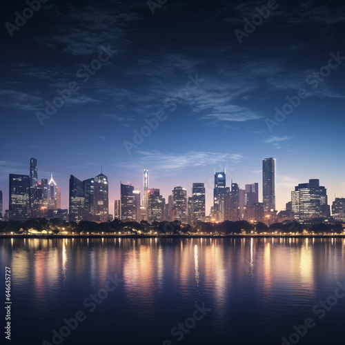 city skyline at night © Ayesha