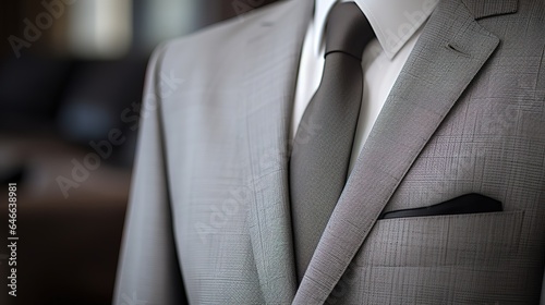 A Detailed Shot of a Business Suit Ready for a Corporate Meeting