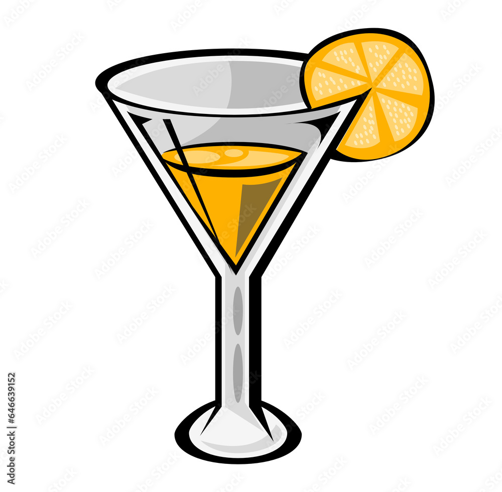 glass with orange juice