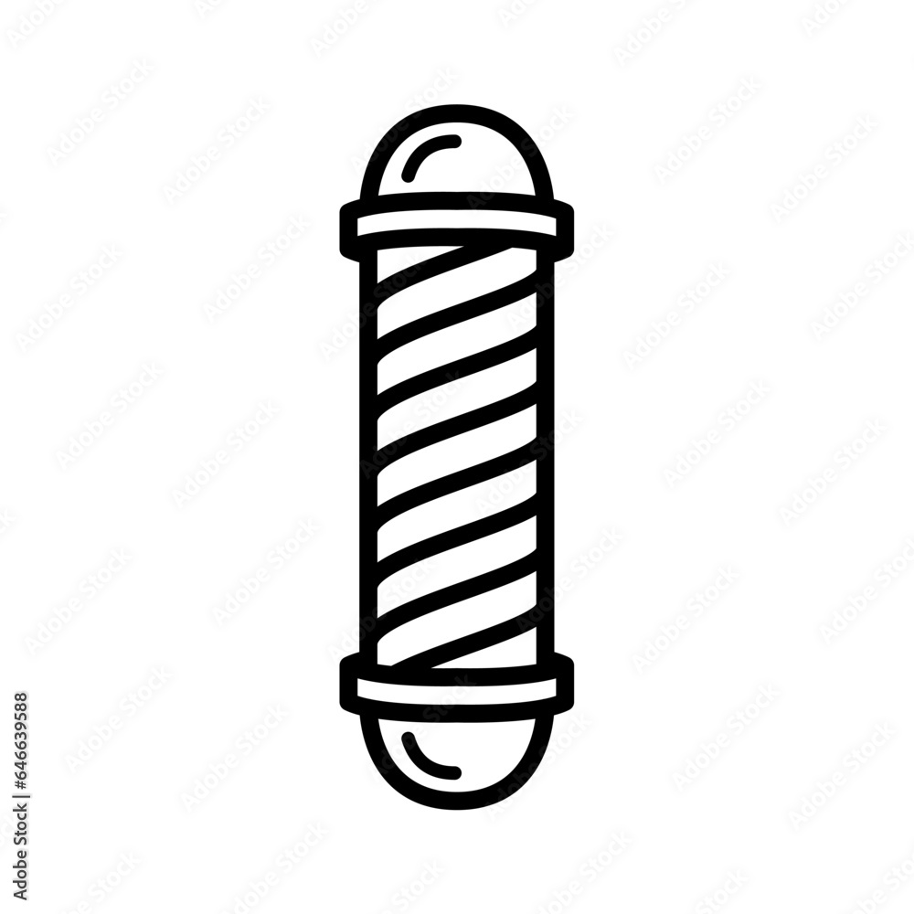 barber pole icon design vector template barber pole icon design vector template