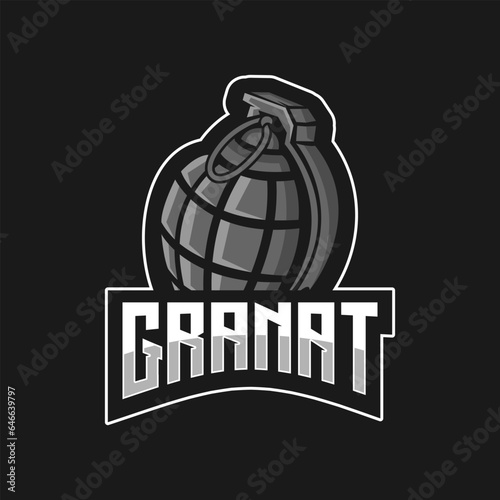 Granat Mascot Sport Logo Vector Template