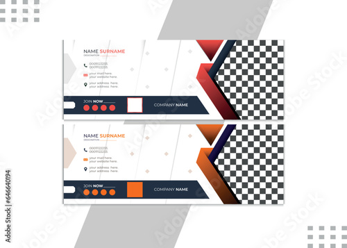 Business Email Signature Design Template Email Signature Design Template Business Email Signature Design Template Modern and minimalist or email footer template. Blue bundle email signature design.	
