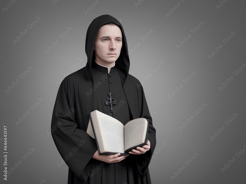 man holding a holy book man holding a holy book