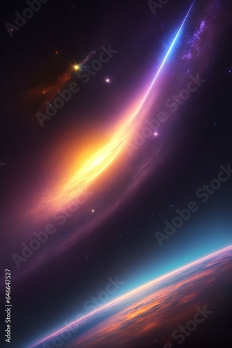 countless stars, rays, and planets in this galaxy. Every star and planet used to revolve in their own destiny.