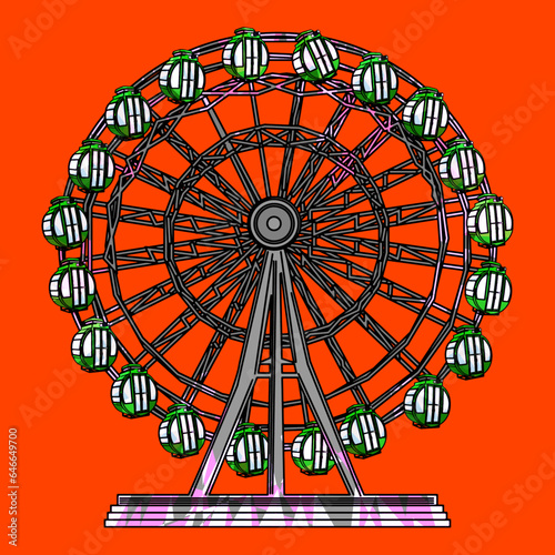 観覧車（Ferris wheel）(ai)
