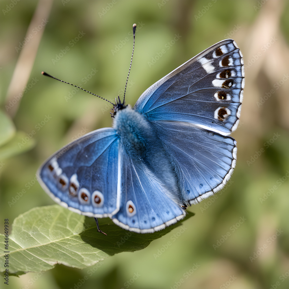 Obraz premium A Blue Butterfly, Photo, Illustration, Generative AI technology 
