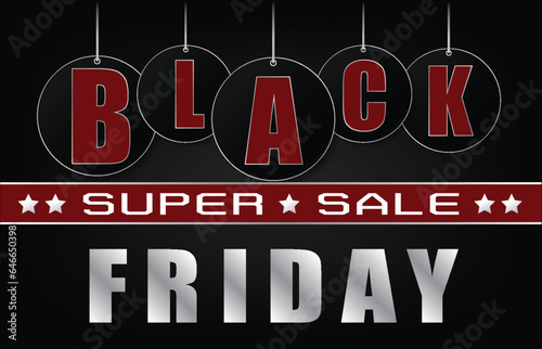 Black Friday sale design template. Black Friday banner © vat2522