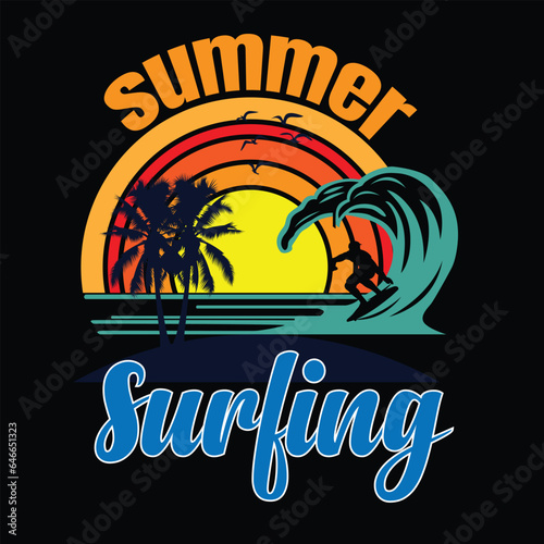 summer surfing