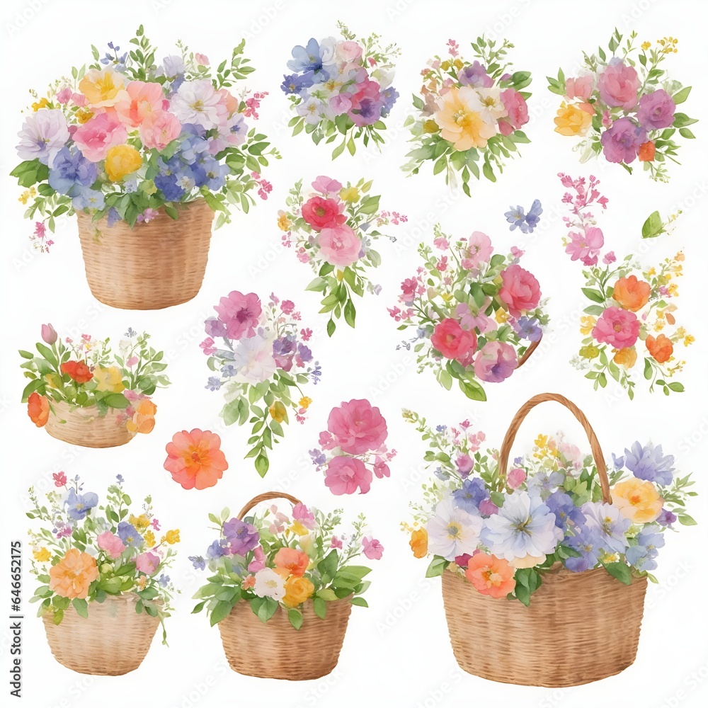 Flower basket set