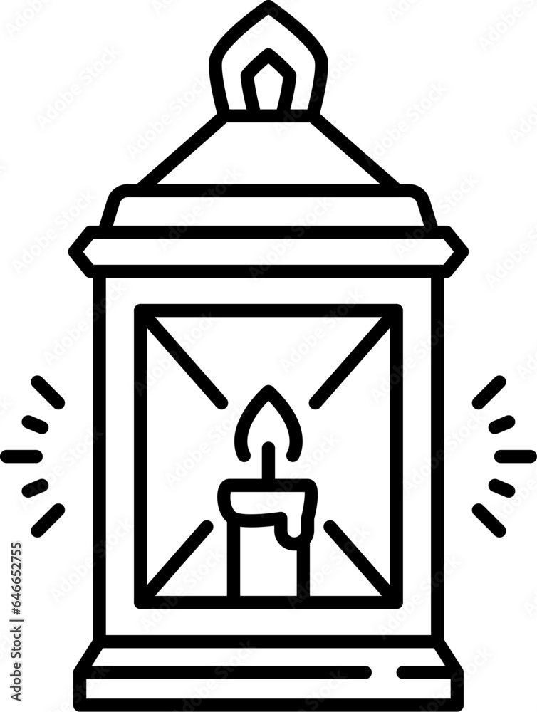 Candle lantern Christmas line icon. New Year festive thin line sign, Xmas holiday or Christmas celebration outline vector symbol or pictogram with winter holidays decorations Candle lantern Christmas line icon. New Year festive thin line sign, Xmas holiday or Christmas celebration outline vector symbol or pictogram with winter holidays decorations