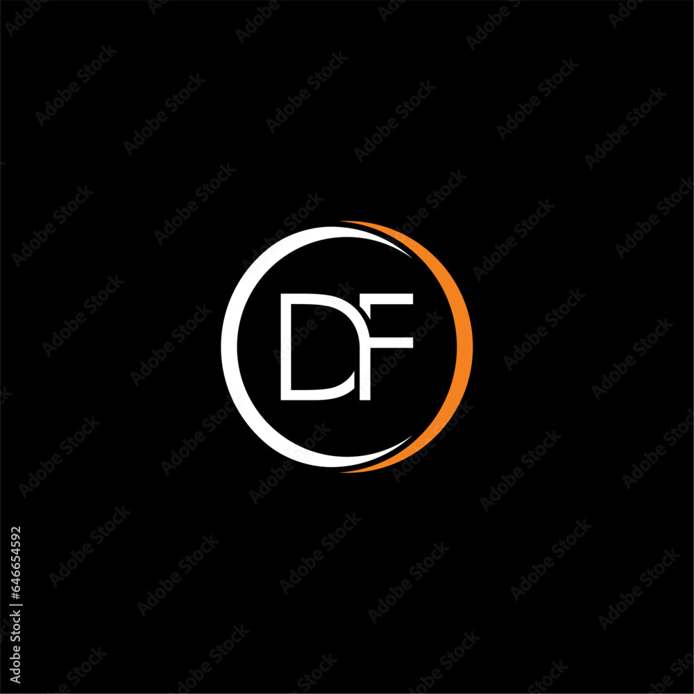 DF Letter Initial Logo Design Template Vector Illustration DF Letter Initial Logo Design Template Vector Illustration