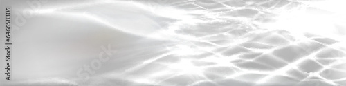 White water wave light surface overlay background. 3d clear ocean surface pattern with reflection effect backdrop. Marble desaturated texture. Sunny aqua ripple movement with shiny refraction