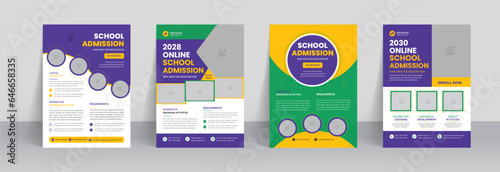 professional education flyer design and brochure template