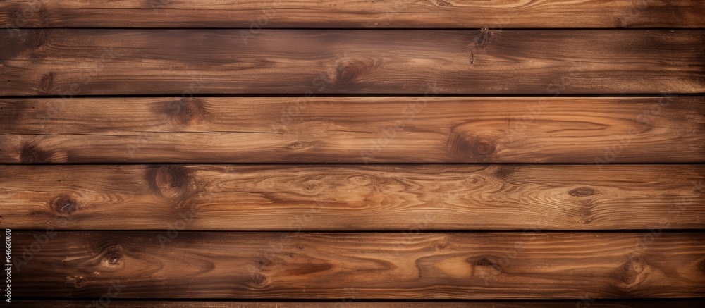 Naklejka premium Texture of wooden material with a brown hue.