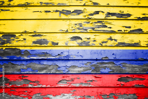 Wallpaper Mural Concept of Colombia flag on a peeled background Torontodigital.ca