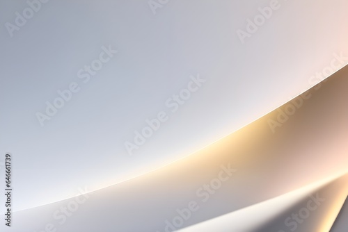 Luxury modern abstract white background with gold lines, for web design, banner, wallpaper template and etc. Generative Ai