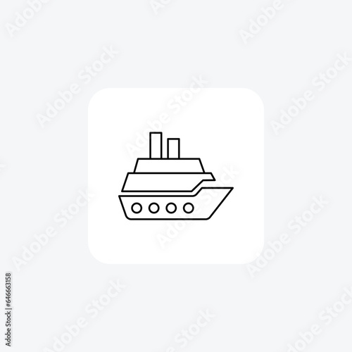 Cruise Line Icon Travel And Tour Icon, Tourism Icon, Exploring World Icons