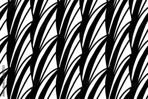 Fototapeta Naklejka Na Ścianę i Meble -  Line handdrawn doodle abstract seamless pattern background