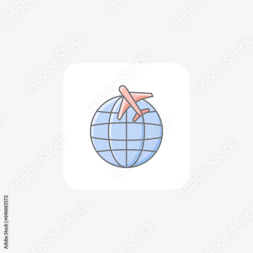 Travel Awesome Outline Icon Travel And Tour Icon, Tourism Icon, Exploring World Icons