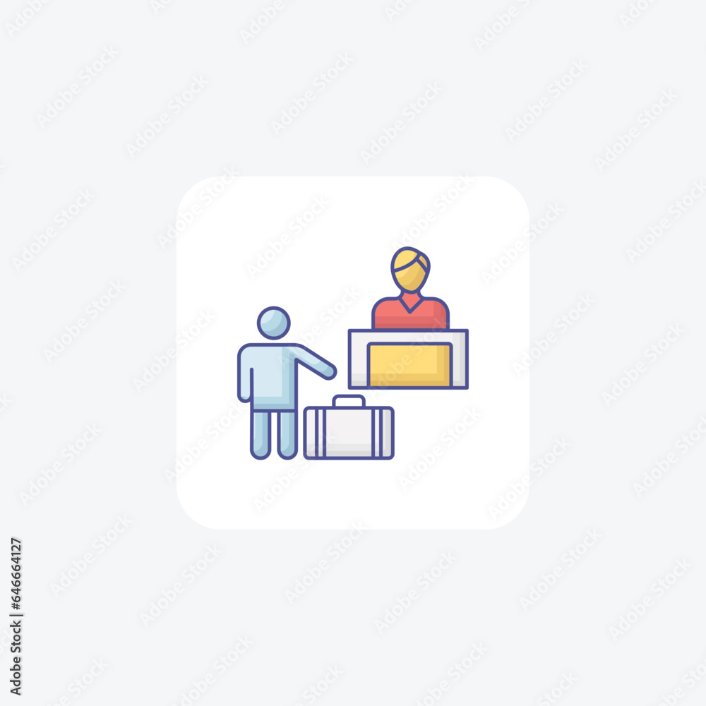 Check-In Outline Fill Icon Travel And Tour Icon, Tourism Icon, Exploring World Icons Check-In Outline Fill Icon Travel And Tour Icon, Tourism Icon, Exploring World Icons