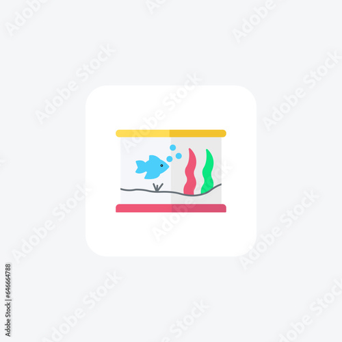 Aquariums Flat Icon Travel And Tour Icon, Tourism Icon, Exploring World Icons