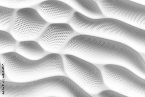 white futuristic organic design pattern seemless
