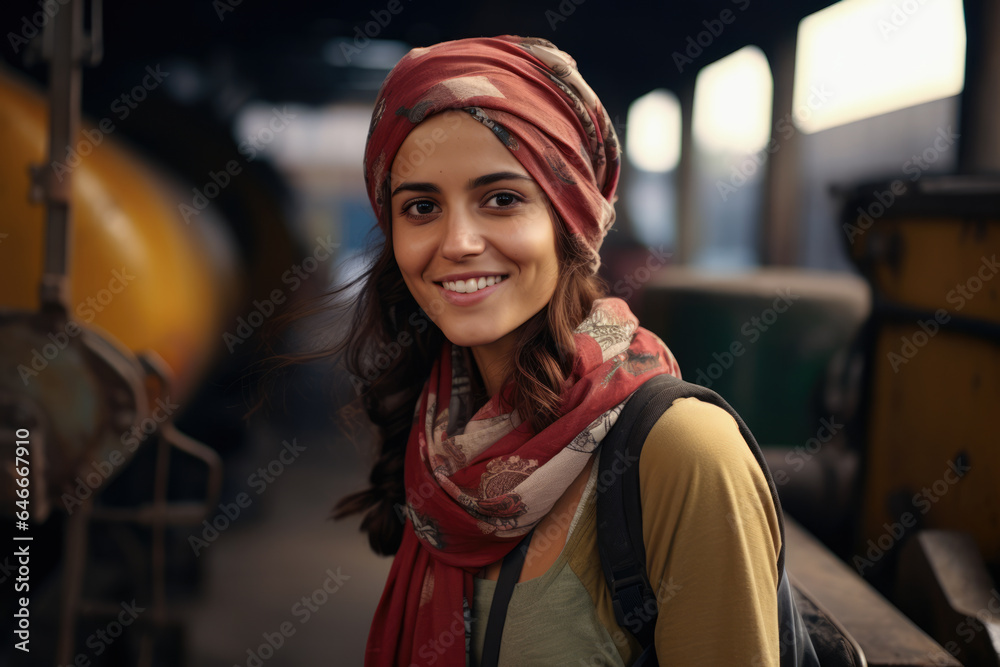 Young travel woman exploring the world Young travel woman exploring the world